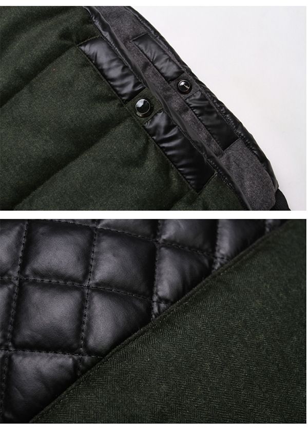 Giacca invernale da uomo in cotone – Cappotto foderato in caldo pile spesso con chiusura a zip, vestibilità casual slim per il freddo_voghion.com