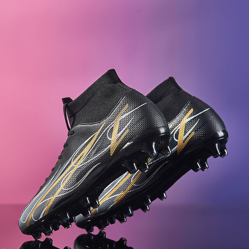 Scarpe da calcio alte da uomo AG con tacchetti lunghi, per erba artificiale, taglia grande 47-46_voghion.com