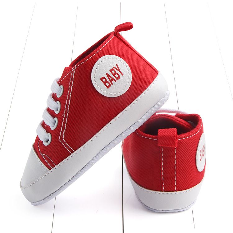 Zapatos de lona para caminar para bebés de 0 a 1 año con suela blanda para primavera y otoño 0106 Total_voghion.com