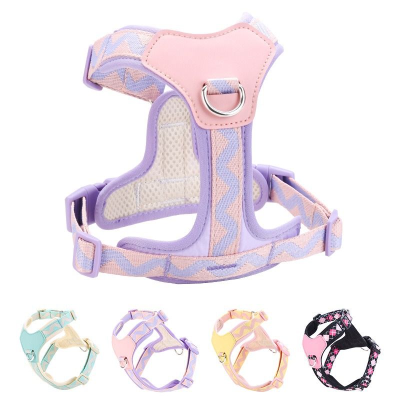 Set di guinzagli anti-fuga per cani in stile gilet, regolabili, riflettenti, per pettorine per animali domestici_voghion.com