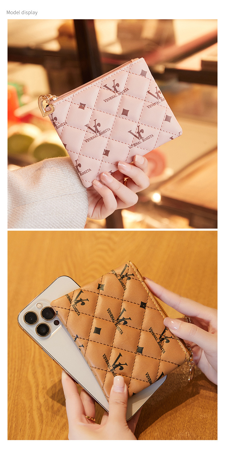 2024 New European and American Small Change Bag Casual and Versatile Lightweight Key Small Bag High Grade Female Printed Mouth Red Bag_voghion.com