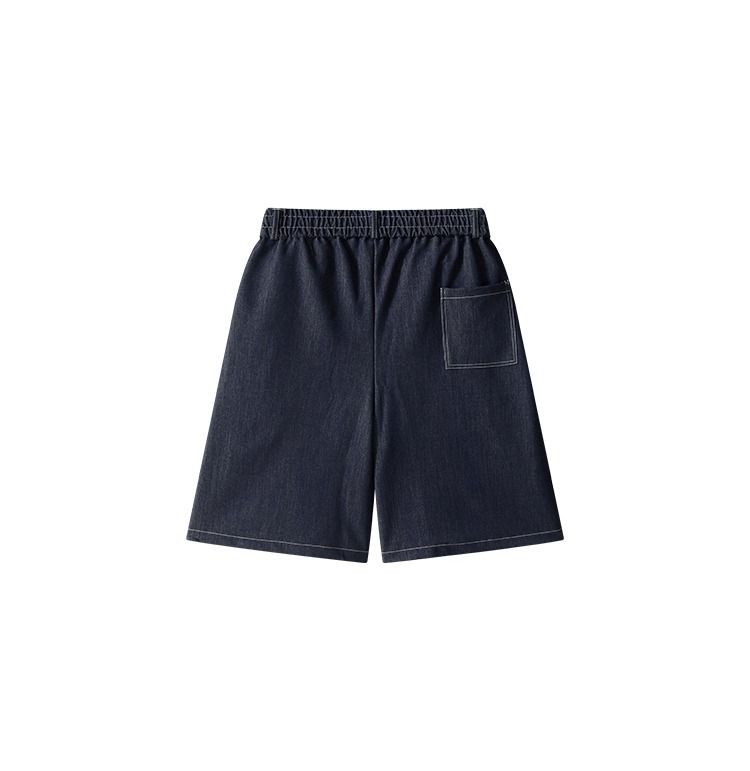 Streetwear Splatter Paint Denim Shorts – Vintage-Inspired Unisex 5-Inch Shorts With Belt Loops & Distressed Details (Hip-Hop Aesthetic)_voghion.com