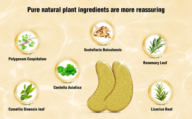 Masks Hot Product OUKEYA Foreign Trade Gold Eye Patch Moisturizing Moisturizing Hydrating Fade Dark Circles Eye English Spot_voghion.com