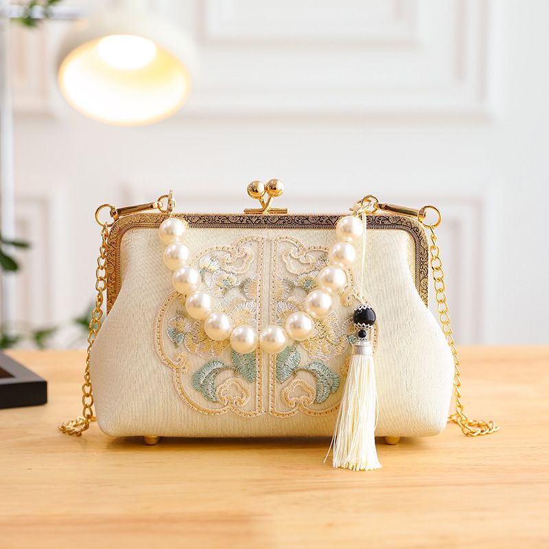 Borsa a mano in stile cinese ricamata Womeg da donna, tracolla singola, cheongsam, regalo da passerella_voghion.com