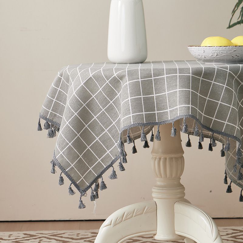 Poly-Cotton Blend Tablecloth – Durable & Stylish Rectangle Cover For Dining & Coffee Tables | Heat-Resistant & Non-Slip_voghion.com