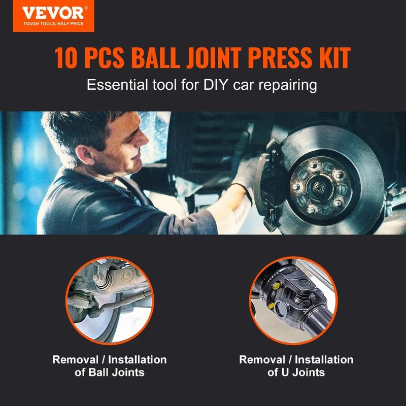 Automotive Ball Tools C-press Ball Kit Kit Repair Joint 10 Pcs Joint Press_voghion.com