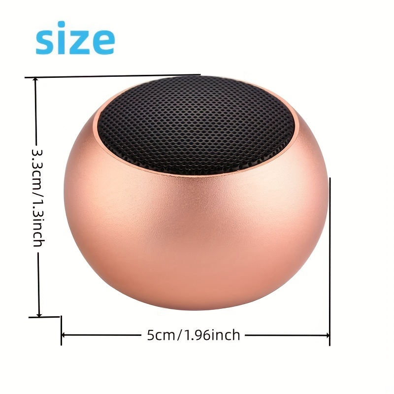 Mini portatīvais BT 5.0 skaļrunis | 360 HD telpiskā skaņa un uzlabots stereo bass | Mazs un skaļš bezvadu skaļrunis | TWS_voghion.com