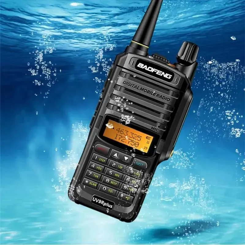 Lepsza jakość Baofeng UV-9R Plus 15W IP68 Wodoodporny krótkofalówka Dwuzakresowy 16 km dalekiego zasięgu przenośny nadajnik-odbiornik VHF/UHF CB Hunting_voghion.com