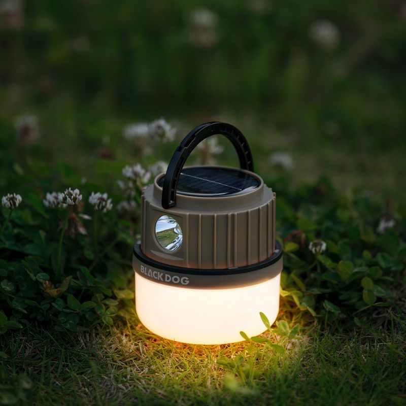 Blackdog Lampada solare multifunzione per esterni, batteria a lunga durata, illuminazione per campeggio, lampada a sospensione_voghion.com