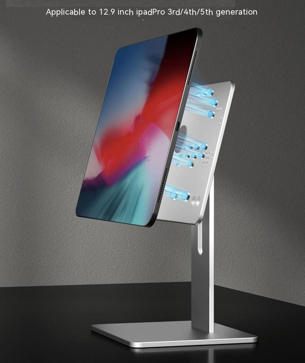 2025 Faltbarer magnetischer Ständer, verstellbarer Halter für iPad Pro 12.9/11 iPad Air 5/4/3. Rotationshalterung, Notizen machen_voghion.com