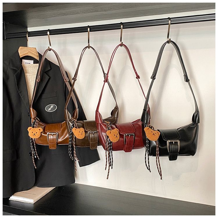 Luxus, niche stílusú női kézitáska, 2024-es őszi és téli, egyvállas, keresztpántos táska sokoldalú textúrával._voghion.com