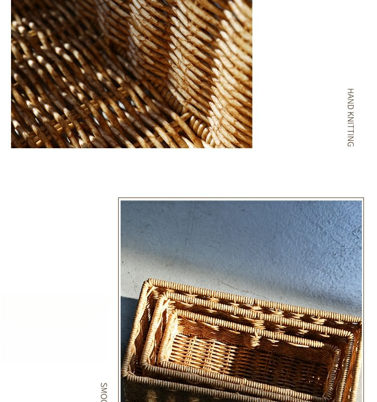 Cestino portaoggetti da tavolo Pulan, in rattan, per bagno, soggiorno, telecomando, cucina, spezie_voghion.com