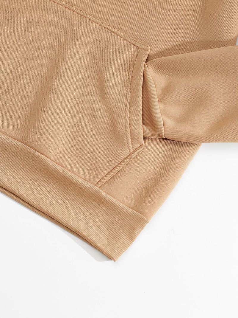 Felpa con cappuccio color-block da uomo: pullover alla moda con pannelli a contrasto e vestibilità comoda (grigio chiaro/nero/kaki/blu navy)_voghion.com
