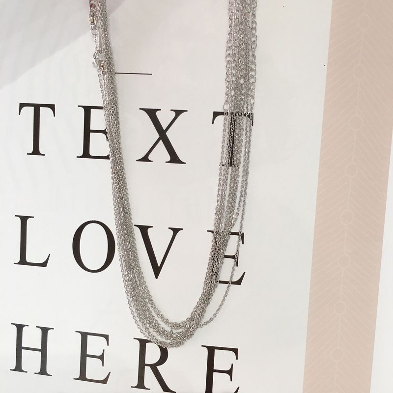 Catena piatta in oro diretta dalla fabbrica, catena clavicola, catena piatta galvanica, catena pendente, vendita all'ingrosso transfrontaliera dal vivo_voghion.com