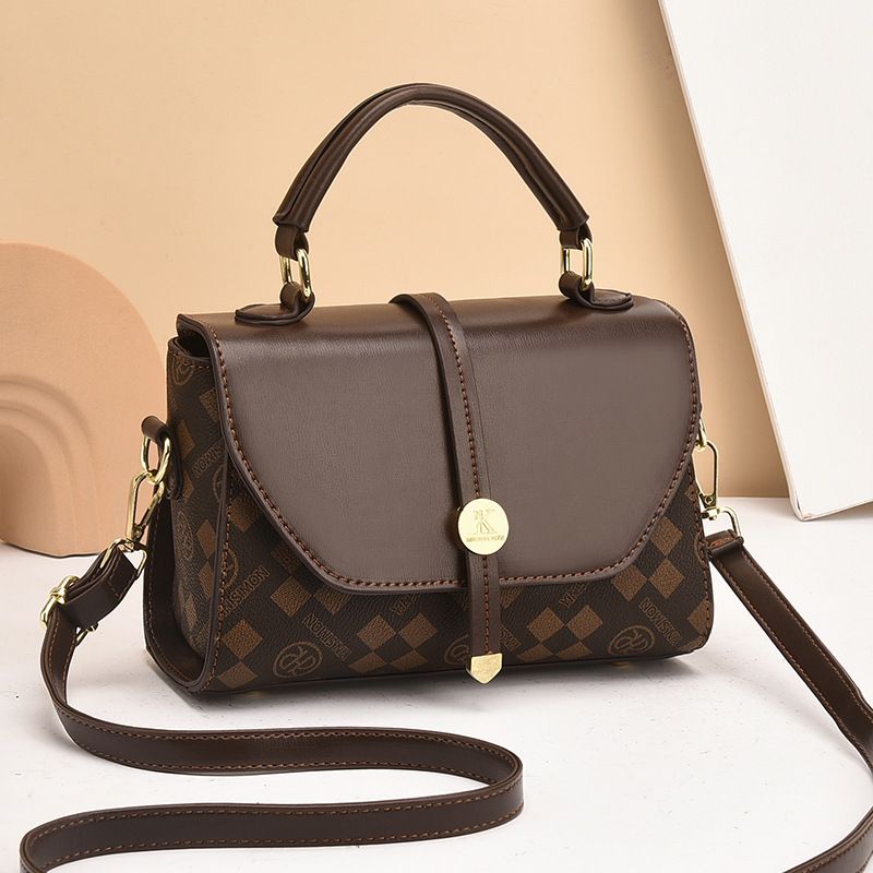 2025 Nuova borsa a tracolla con tracolla singola, stampata, leggera, piccola borsa quadrata da donna_voghion.com