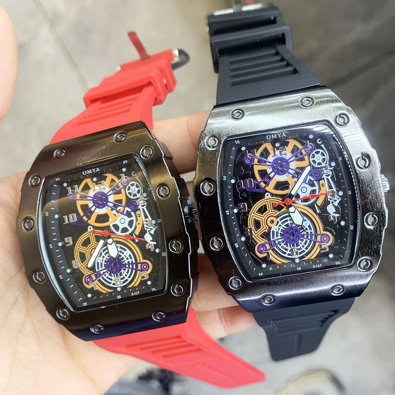 Barrel Shaped Men's Watch Fashion Business Casual Quartz Watch Student_voghion.com