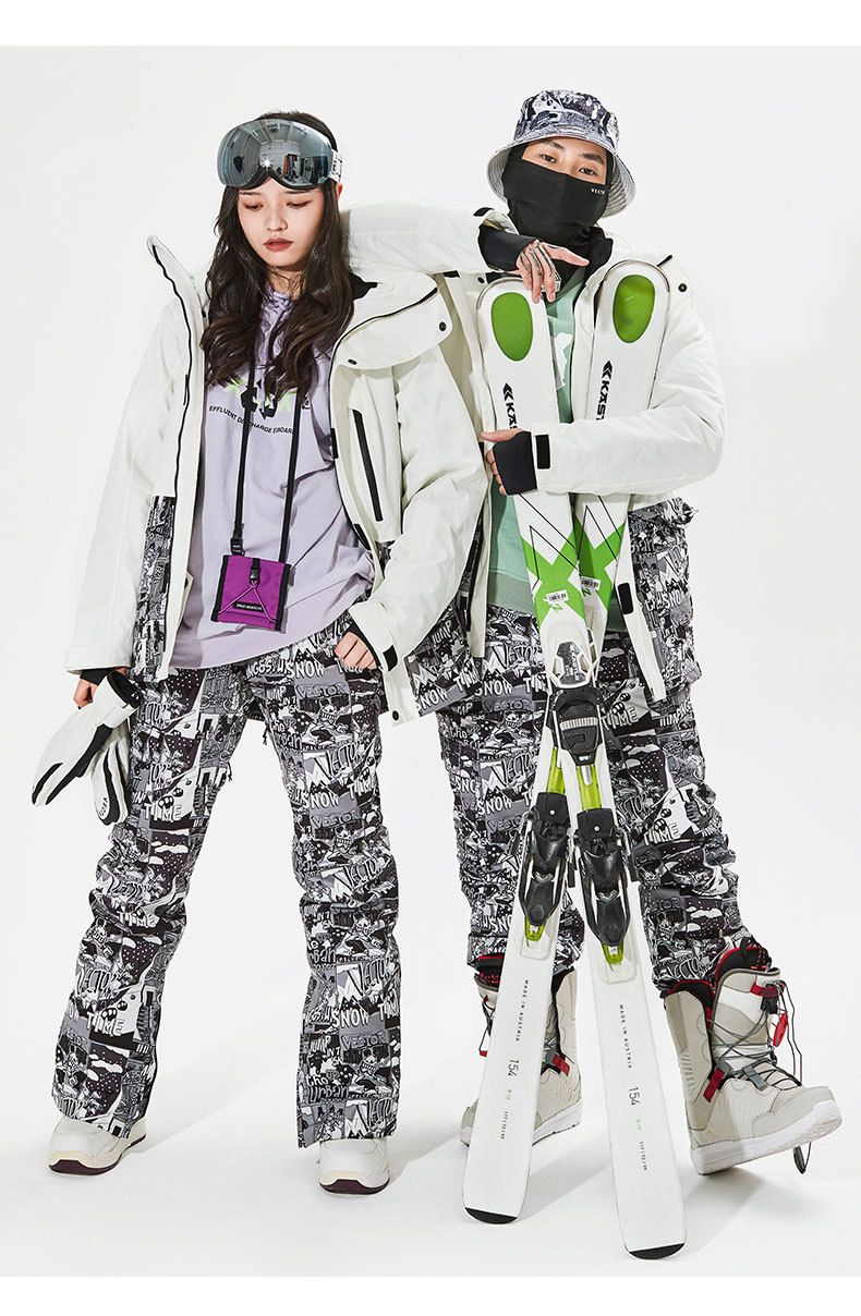 Skijacken- und Skihosen-Set – Wasserdichter, winddichter, wärmeisolierter Schneeanzug mit 3M™ Thinsulate™ für Skifahren, Snowboarden und Wintersport_voghion.com