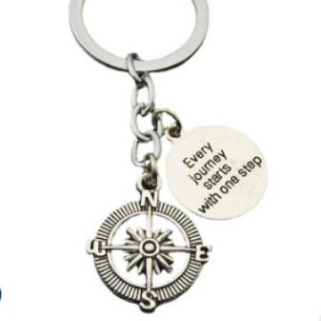 Aircraft no matter where travel keychain pendant pin metal keyring_voghion.com