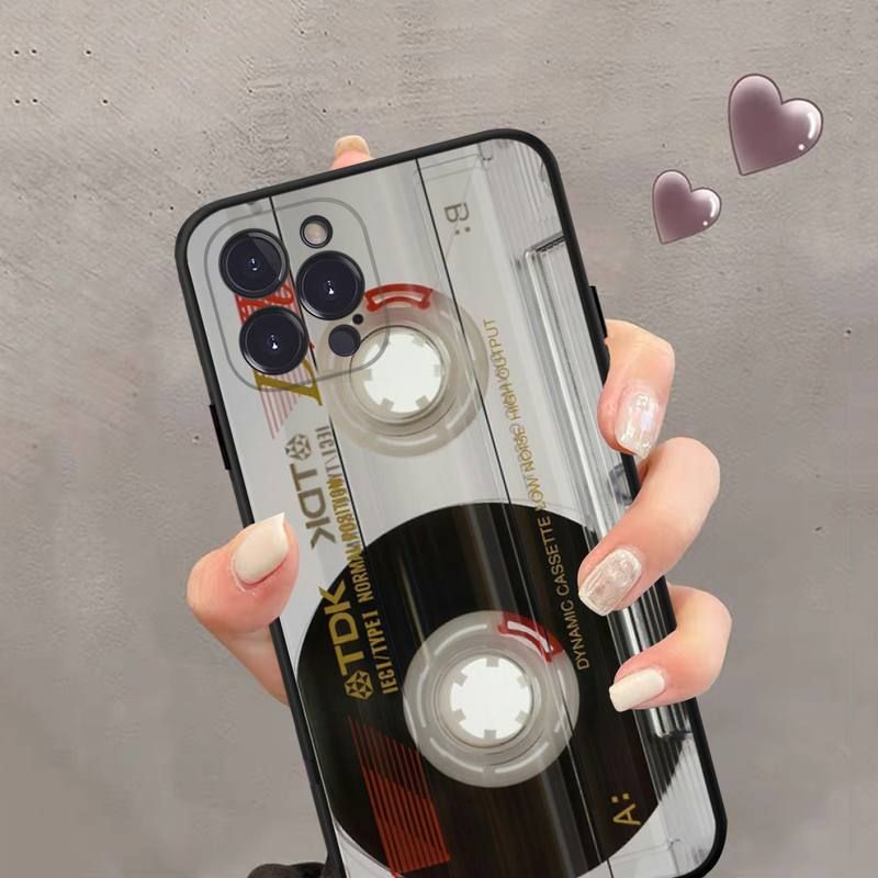 Custodia per telefono grigia adatta per la nuova console di gioco retrò per iPhone 15_voghion.com