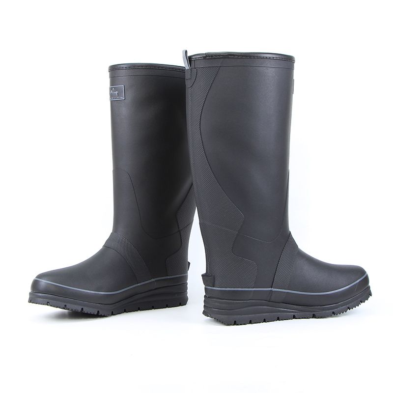Warm High-End Solid Color Natural Rubber Fishing Rain Shoes_voghion.com