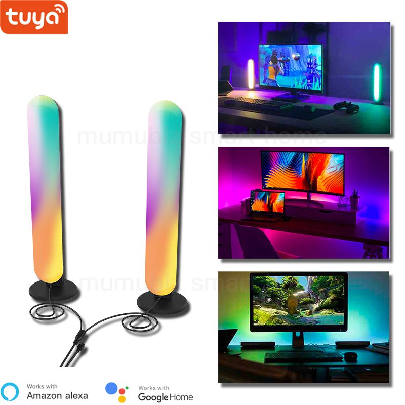 Tuya Smart WiFi + IR digitaalse muusika LED ümbritseva valguse, nutikate LED-valgustite jaoks, töötab koos Alexaga, Play Light Bar arvutimängude telerite toa jaoks_voghion.com