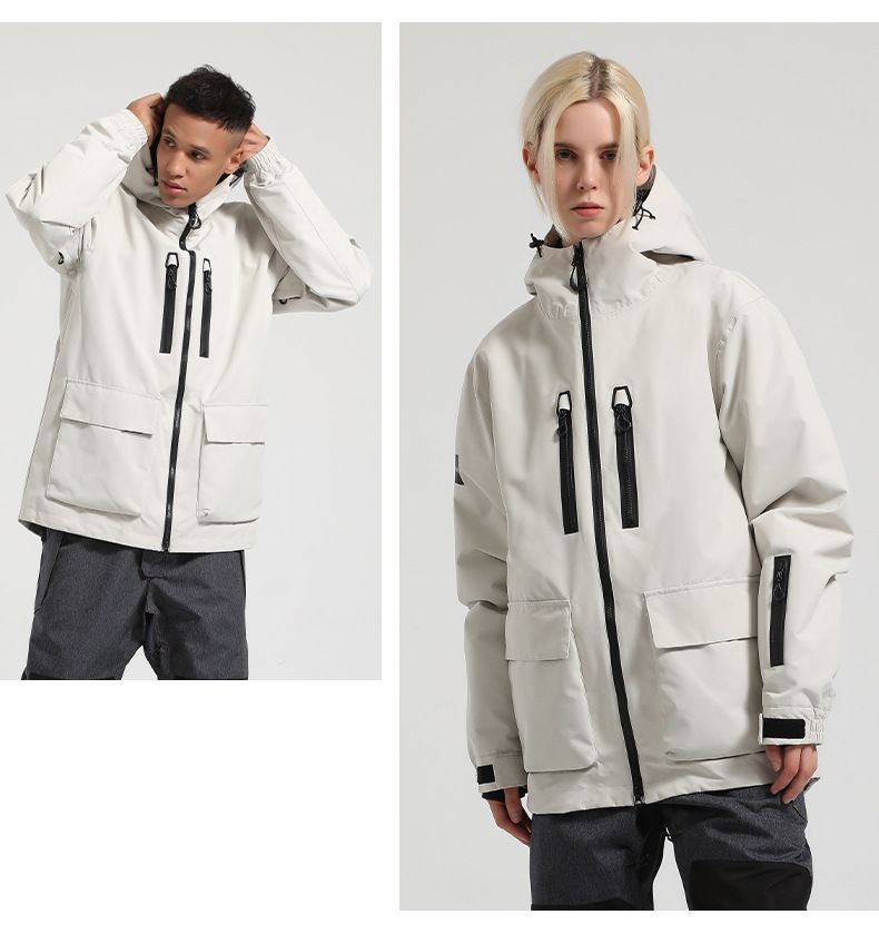 Nya snökläder dam snowboard lös vattentät vindtät ventilation förtjockad dubbel snödräkt män utomhus par kappa_voghion.com