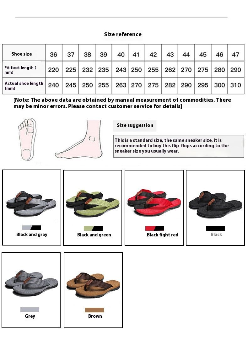 Men's flops summer, new casual flip flops, men's for external wear, anti slip beach sandals_voghion.com