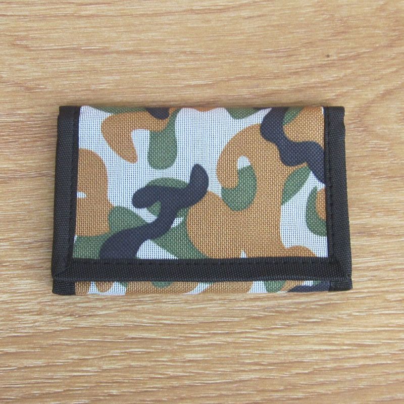 Portafoglio piccolo da uomo con cerniera corta, divisore orizzontale, casual, opaco, multi-slot per carte_voghion.com