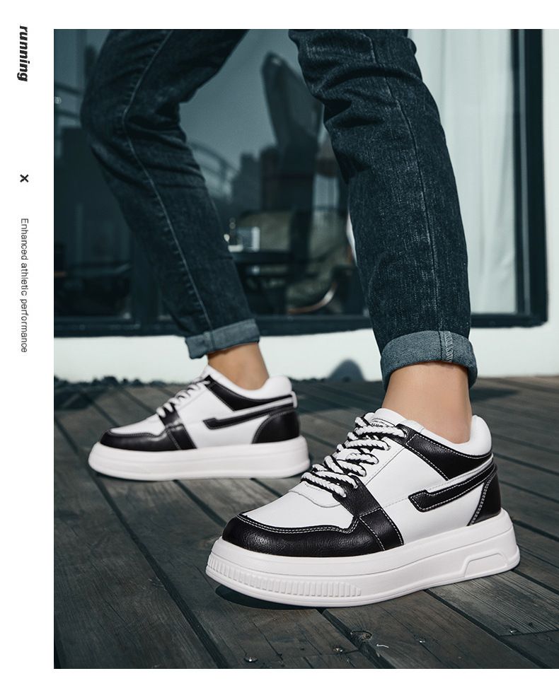 Scarpe da uomo con aumento di altezza invisibile, resistenti all'usura, per sport e tempo libero_voghion.com