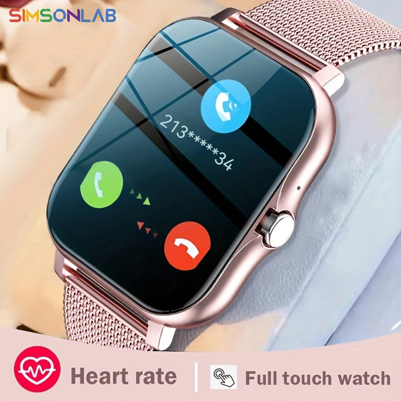 Neue Smartwatch mit 1,44 Zoll Farbdisplay, Full Touch, benutzerdefiniertes Zifferblatt, Bluetooth, sprechende modische Smartwatch für Männer und Frauen_voghion.com