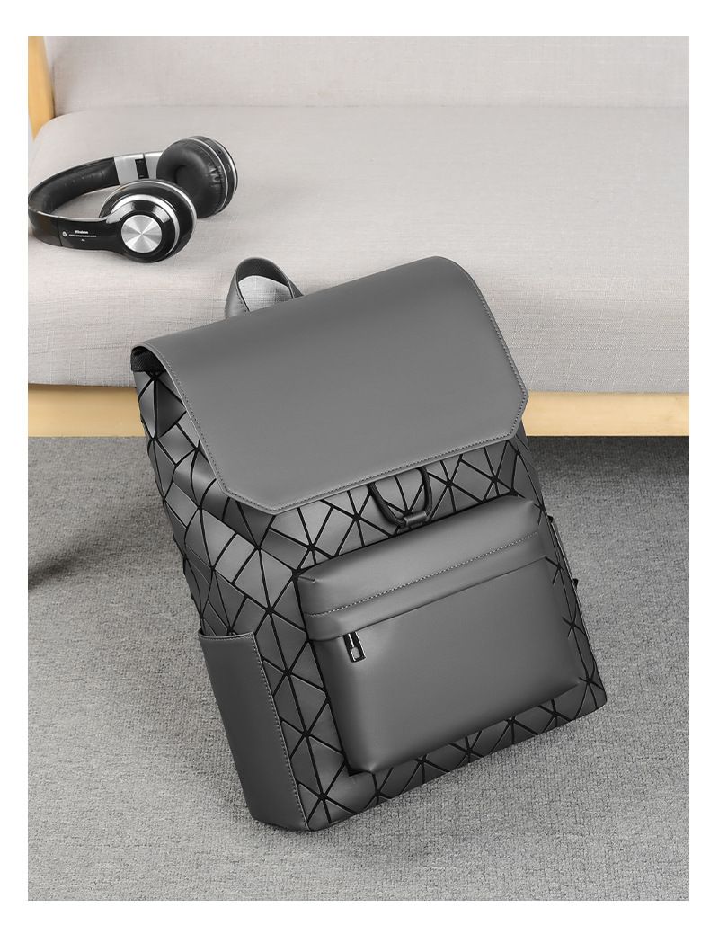 Zaino alla moda per uomo, zaino riflettente da ciclismo casual di alta qualità, zaino da viaggio impermeabile per computer_voghion.com
