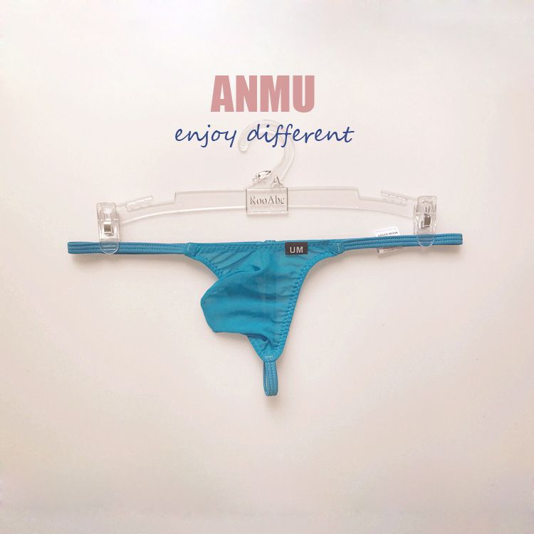 Mesh-Unterwäsche für Männer, transparent, niedrige Taille, nahtlos, T-Rücken, U-Beutel, sexy T-förmige Höschen für Erwachsene, konvex_voghion.com