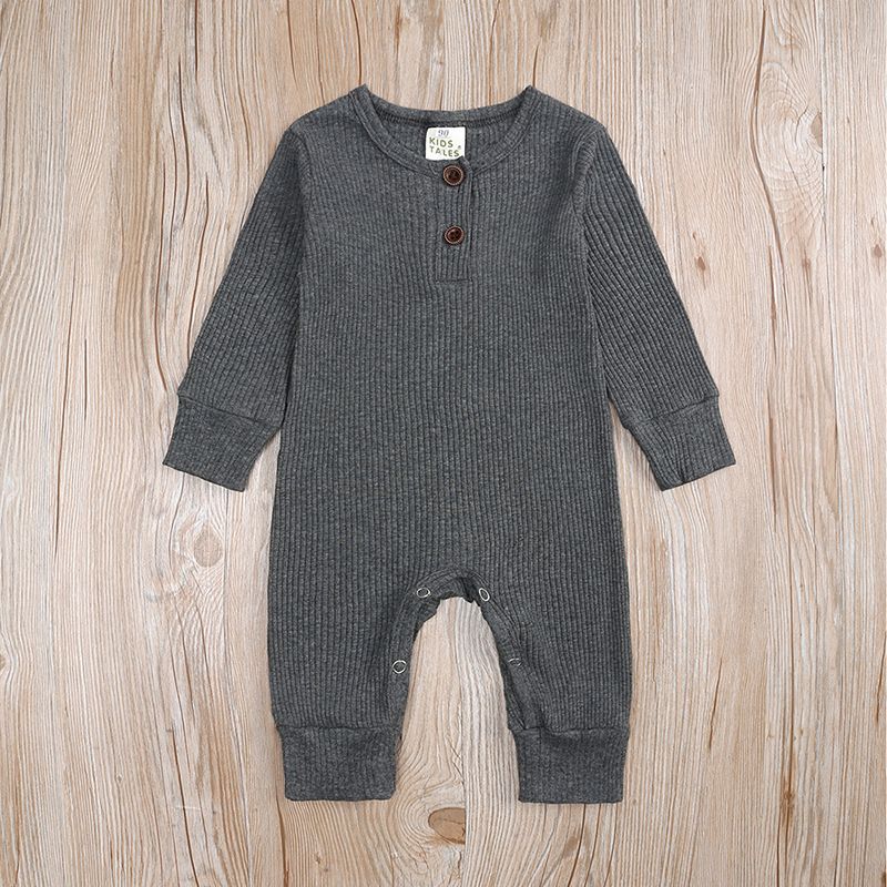 Kids Tales Soft Cotton Baby Bodysuit Long Sleeve Romper For Boys & Girls (1-3 Years, Unisex Neutral Colors Snap Closure, Comfortable Playwear_voghion.com