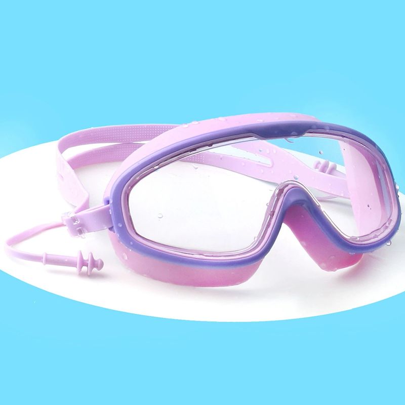 Occhiali da nuoto per bambini e adulti Occhiali da nuoto antiappannamento per uomini e donne Occhiali da nuoto con montatura larga con custodia monoblocco per tappi auricolari_voghion.com