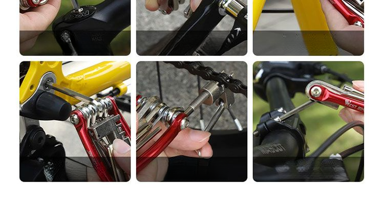 Xiqizhe Bicycle Kit 11-in-1 Mountain Road Bike Multi-Function Folding Repair Set_voghion.com