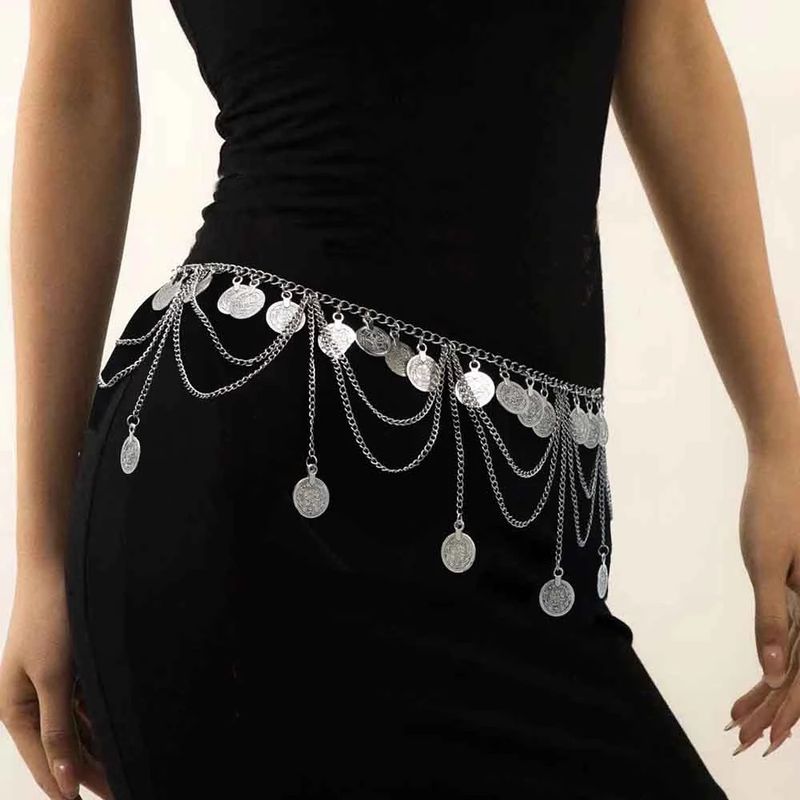 New Bohemian Waist Chain Hanfu European and American New Coin Tassel Waist Accessories Women's Exotic Belly Dance Waist Accessories_voghion.com