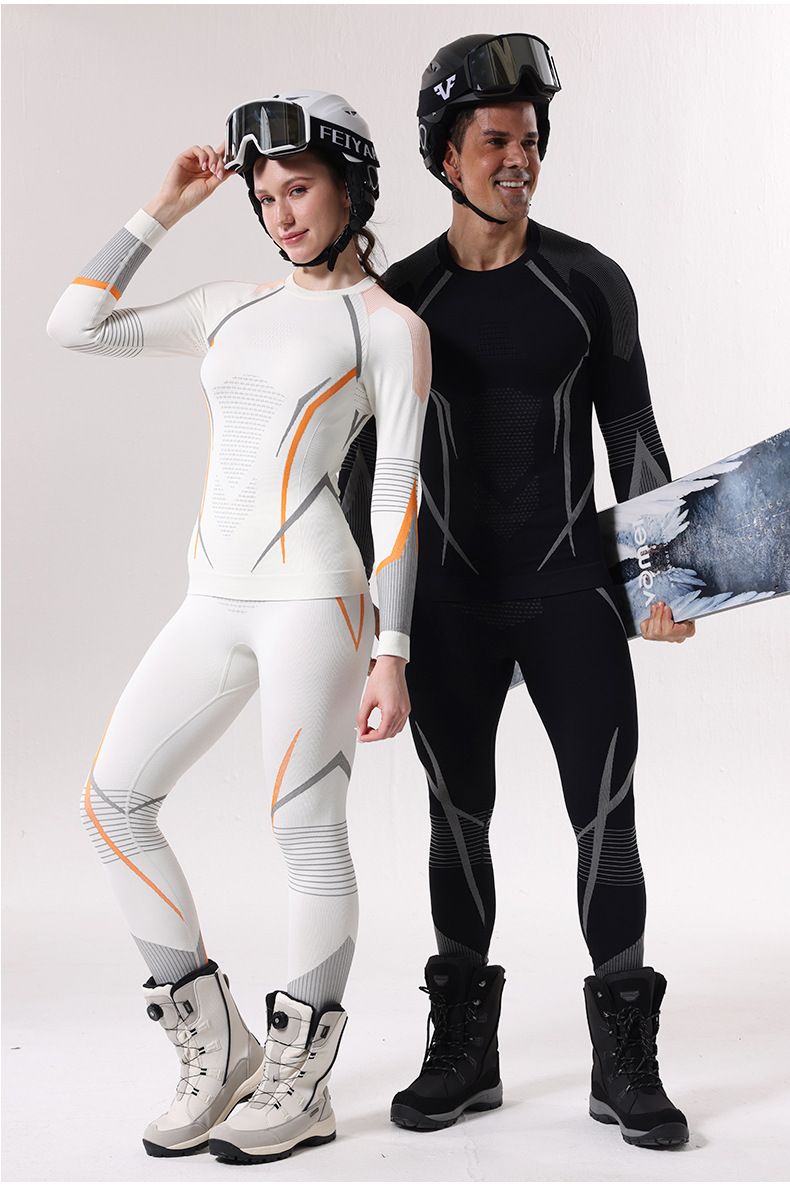 New Autumn And Winter Quick Drying Ski Suit Underwear Set For Men's Sports, Tight Fitting, Moisture Wicking And Sweat Wicking Base Coat_voghion.com