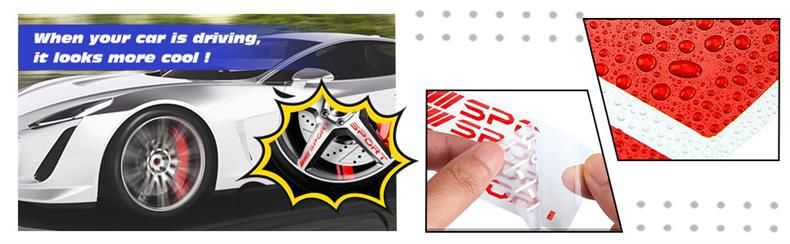 12pcs Decal Reflective Stickers Waterproof Red Car Wheel Rim Stripe 18-21inch_voghion.com