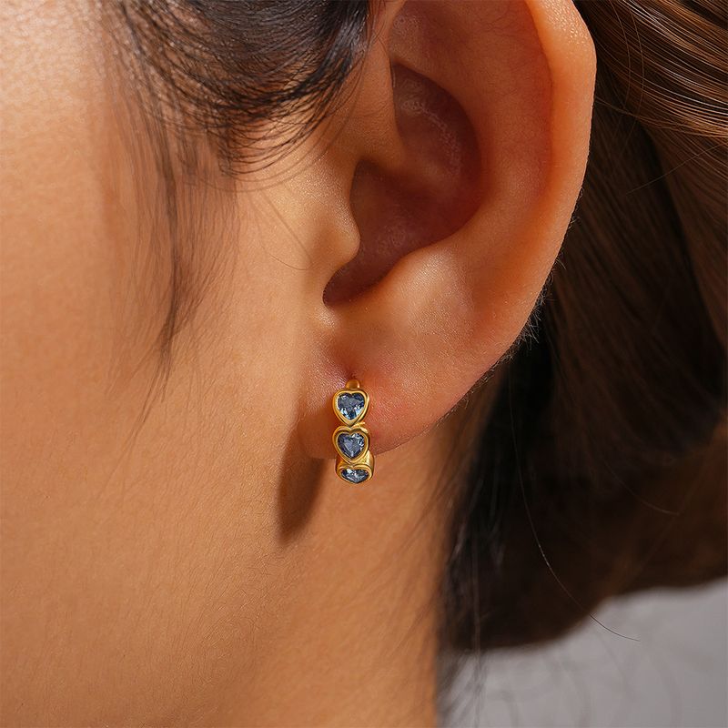 Women's Jewelry Simple S925 Sterling Silver Classic Light Luxury Personality Double Row Diamond Earrings Huggie Earring_voghion.com