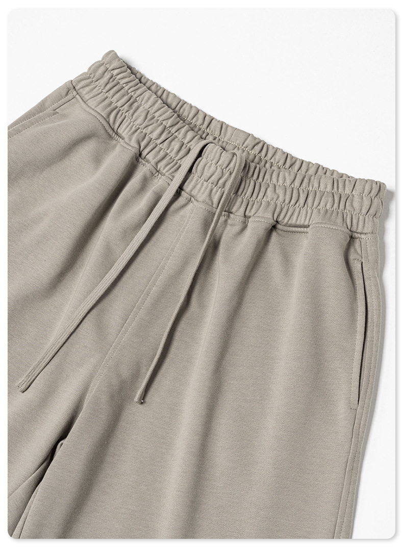 Herreklær Hurtigtørkende stoff Basic Shorts Løse motemerke Høykvalitets Quarter Bukser Menn_voghion.com
