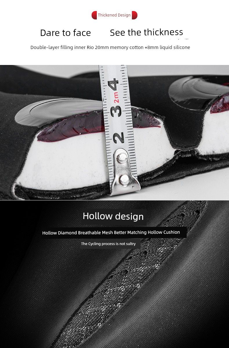 Rockbros Cykelkudde Mountainbikeöverdrag Rutigt Memory Foam Silikon Sadel Sleeve Mjuk Utrustning_voghion.com