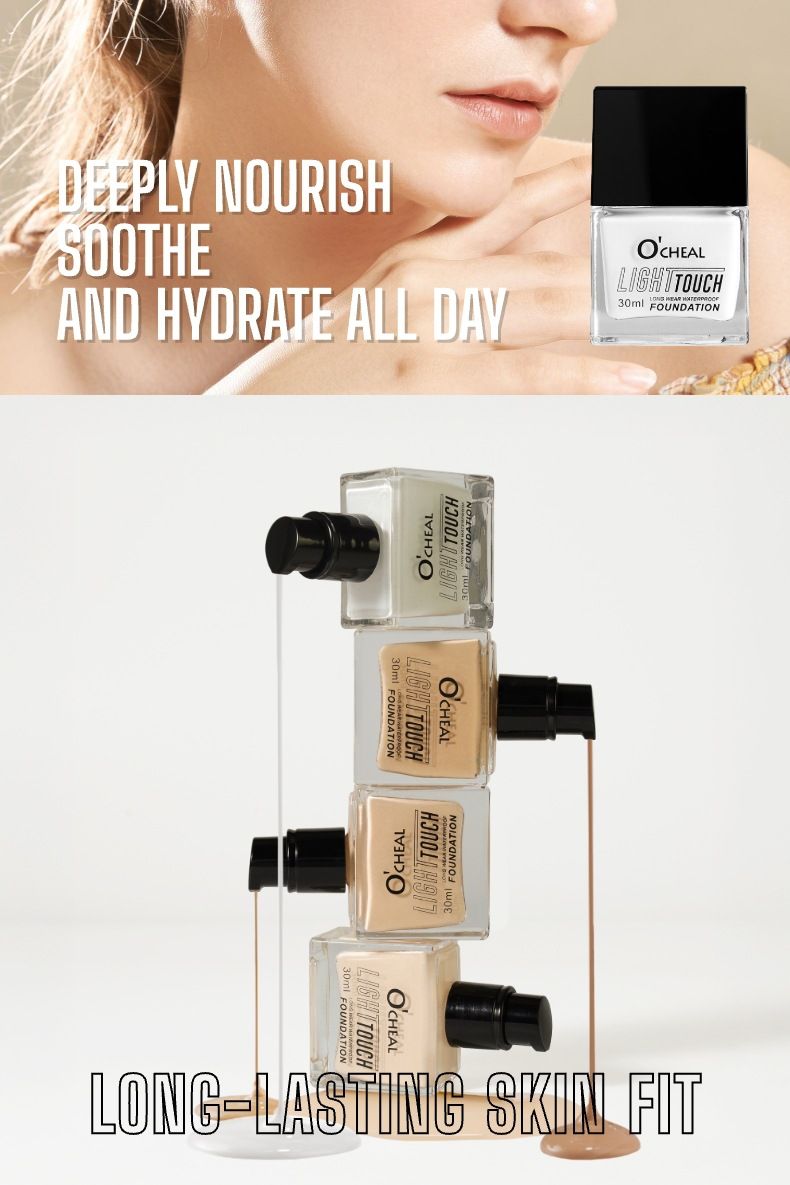 O'CHEAL Petite bouteille carrée de liquide changeant de température Évitez les crèmes pour le visage épaisses, tapotez doucement et absorbez avant d'appliquer_voghion.com
