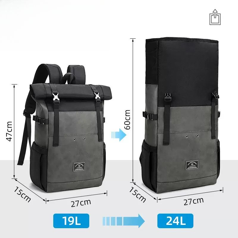 Expandable Travel Bag Large Capacity Laptop Backpack 2025 New_voghion.com
