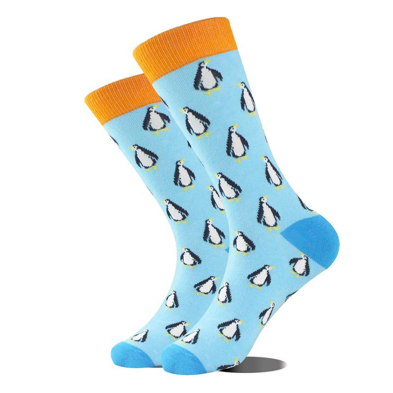 New style brand, same personalized mid length contrasting colors, men's cotton socks, trendy socks_voghion.com