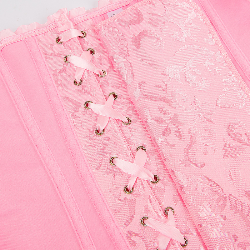 Damenbekleidung, sexy Palast-Shapewear-Korsett, Jacquard-Taillenkorsett_voghion.com