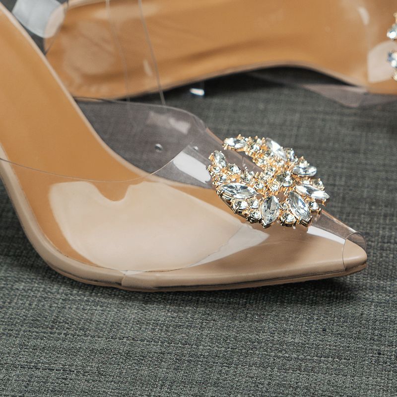 High-heeled Transparent PVC Women's Sandals, 2025 Summer New,_voghion.com