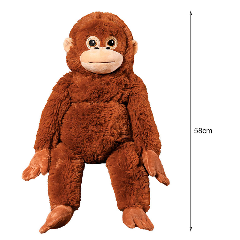 ToysMall Orangutan Papusa Perna Frumos Desene Animat Maimuta cu brate lungi Jucărie moale Companion Jucărie liniștitoare Papusa cu animale de pluș Jucărie de plus pentru copii_voghion.com