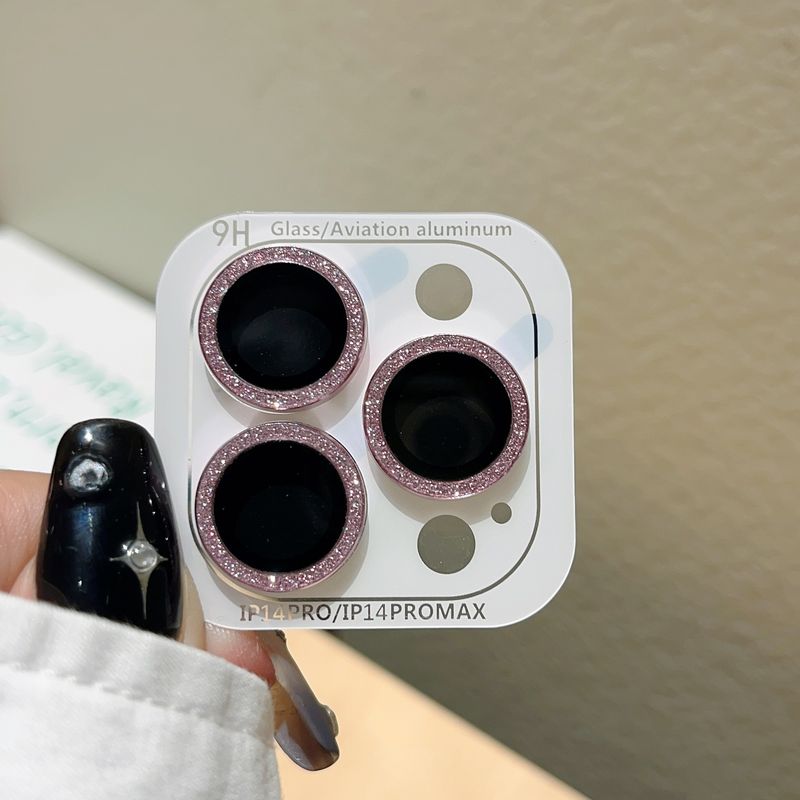 Bunter Glitzer-Objektivfilm, kompatibel mit iPhone 16 15 Max Kameraschutzring 14 Pro für Frauen_voghion.com