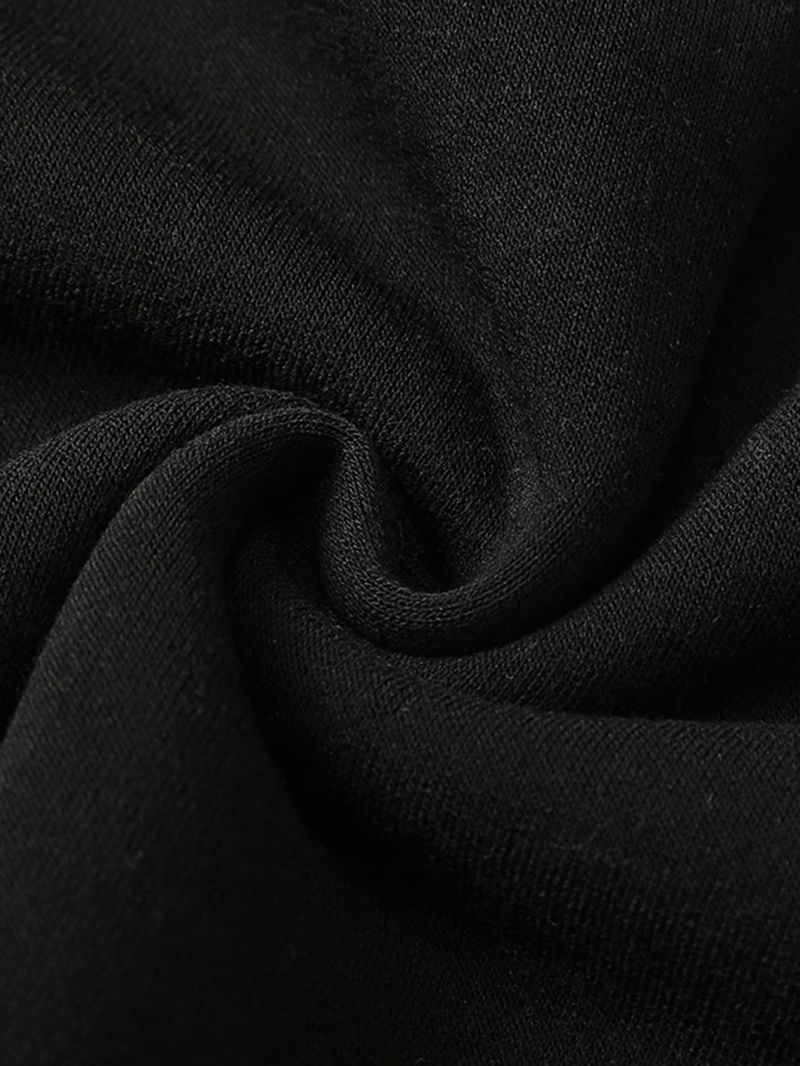 Felpa con cappuccio da uomo autunno e inverno Felpa con cappuccio sportiva da uomo di grandi dimensioni tinta unita con maniche pieghettate_voghion.com