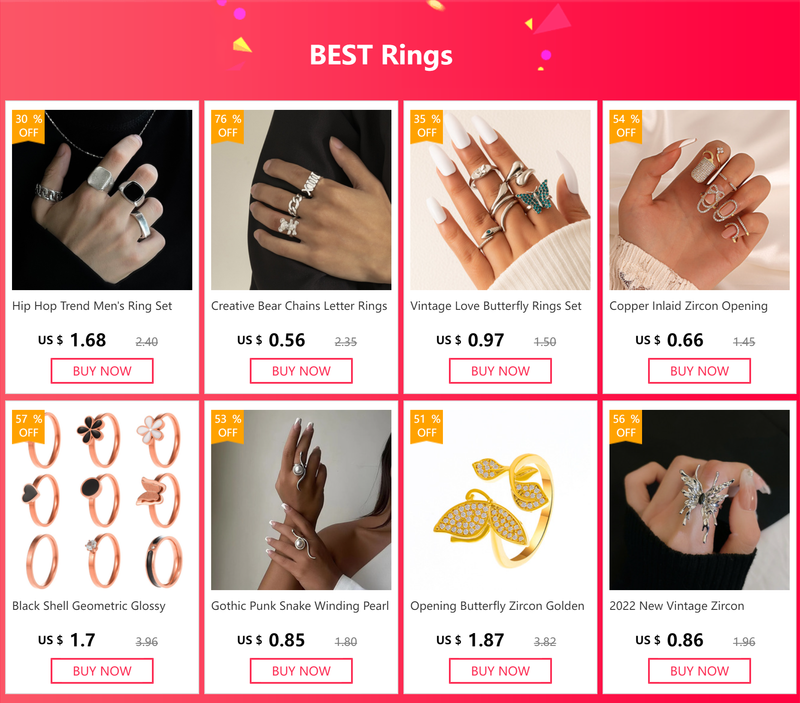 Moda Hip Hop Trend Anello da uomo Set Vintage Anelli geometrici in metallo per uomo Gotico Punk Semplice Gioielli di moda Anelli dorati_voghion.com